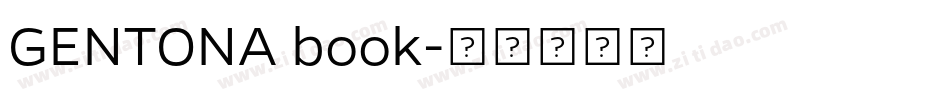 GENTONA book字体转换